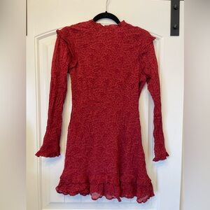 Cleobella red mini dress